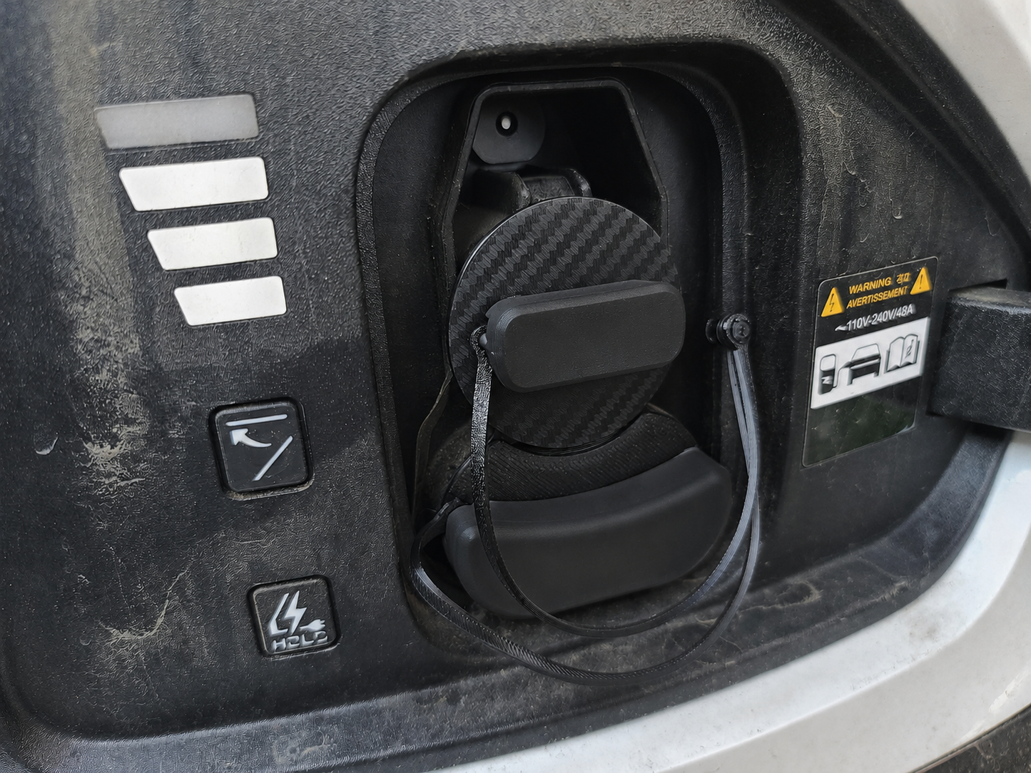 Electric vehicle charge port dust and moisture cover