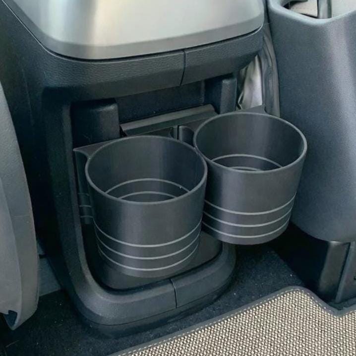 Portavasos trasero Buzz para Volkswagen ID. 2025 | Portavasos para cajón Buzz | Accesorios para VW ID Buzz | Impresión 3D a medida