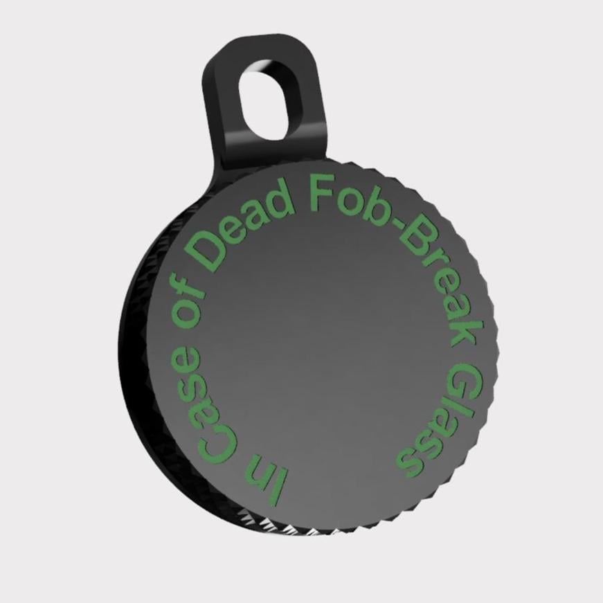 Keyring key fob battery case for CR2032 keyfob batteries | 2 pieces