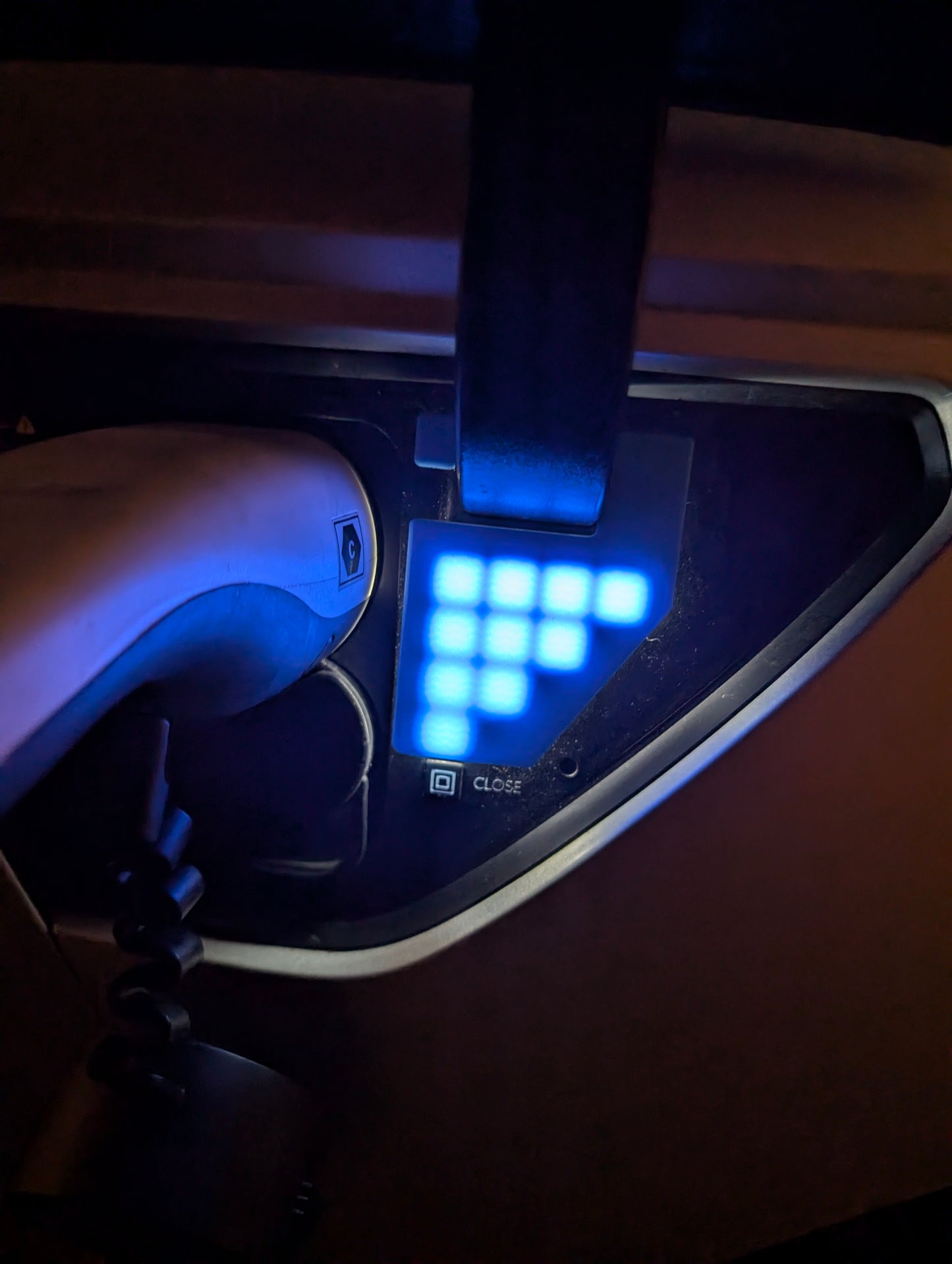 Black out cover for charging port charge status LEDs for Hyundai IONIQ5