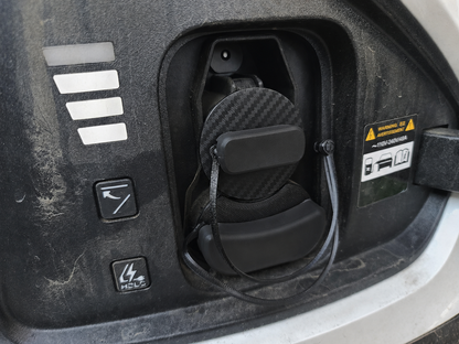 Electric vehicle charge port dust and moisture cover