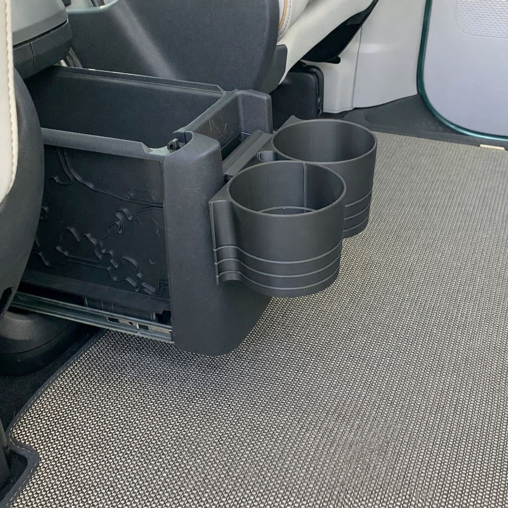 2025 Volkswagen ID. Buzz Rear Cup Holder | Buzz Box Drawer Cup Holder | VW ID Buzz Accessories | 3D Printed Custom Fit