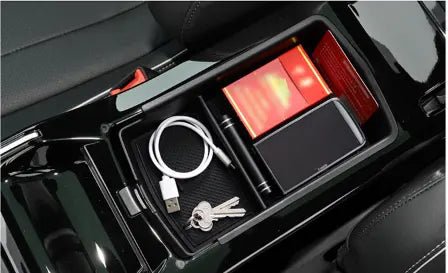 Central armrest opening storage tray for US build 2023 Volkswagen ID.4, imported - YURIK Accessories