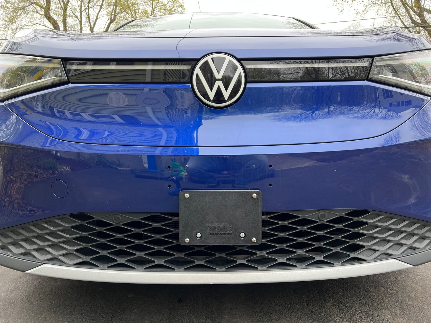 DIGITAL download for No drilling front & rear license plate brackets for VW ID.4 to 3D print at home - YURIK Accessories