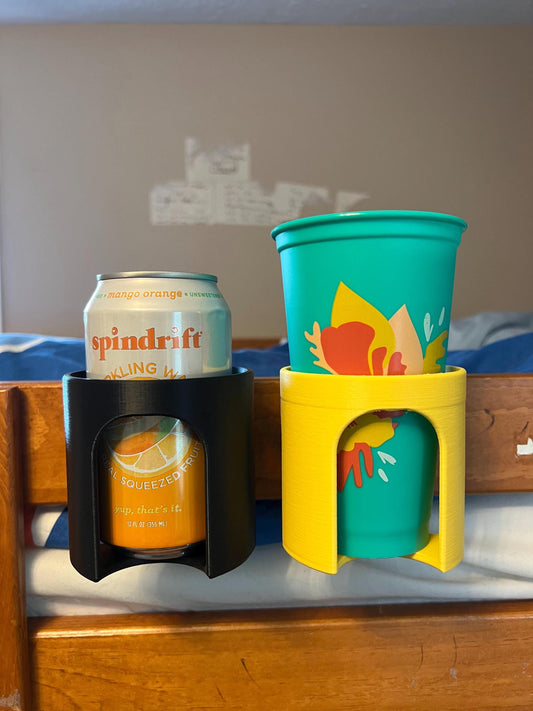 3D Printed Bunk Bed Cup Holder + Phone Tray | Bunk Bed Caddy | Dorm Room Accessory | Fits Most Standard Bunk Beds | Custom Sizes Available