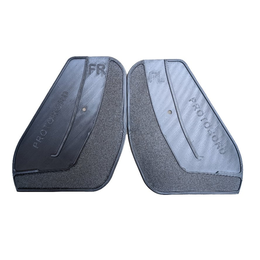 Mudflaps 2.1 with optional color inlay for Fisker Ocean - YURIK Accessories