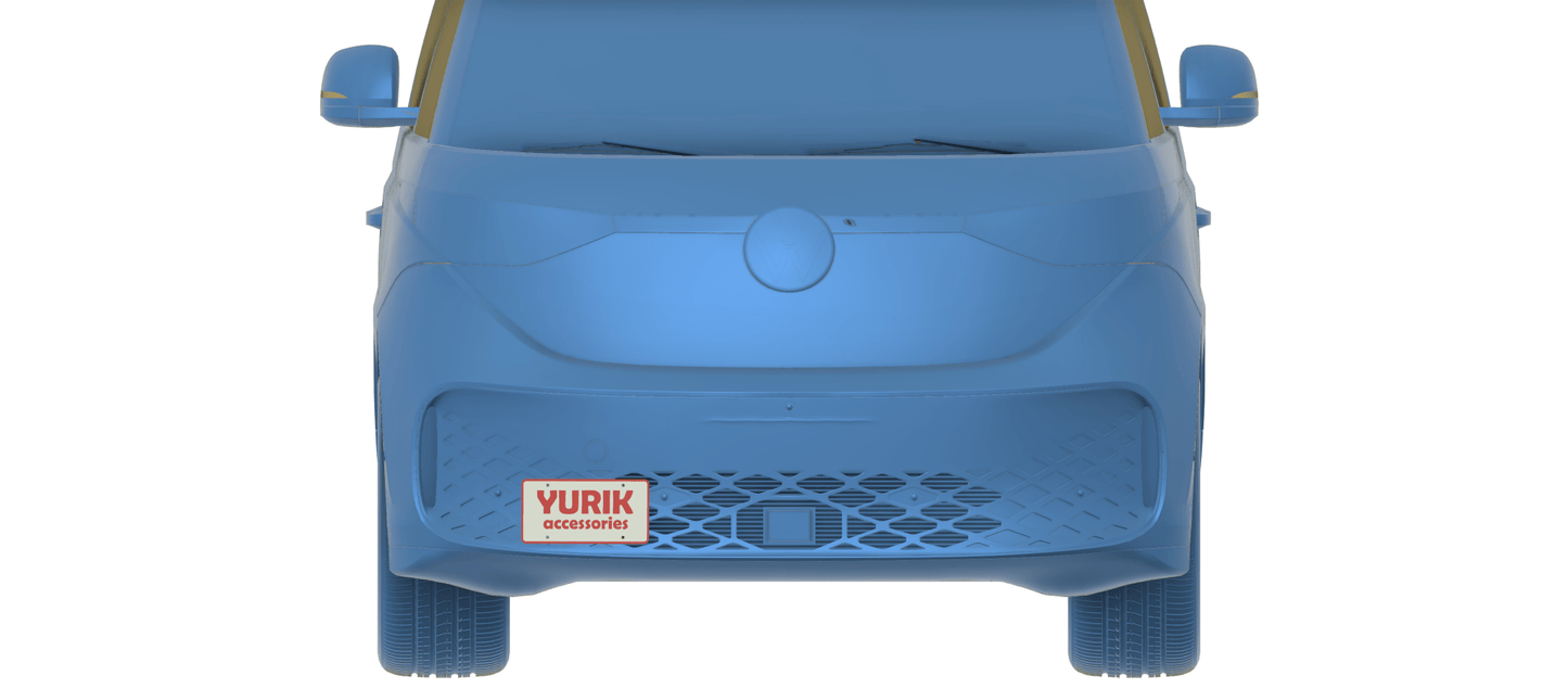 No drilling license plate mounting kit for Volkswagen ID BUZZ - YURIK Accessories