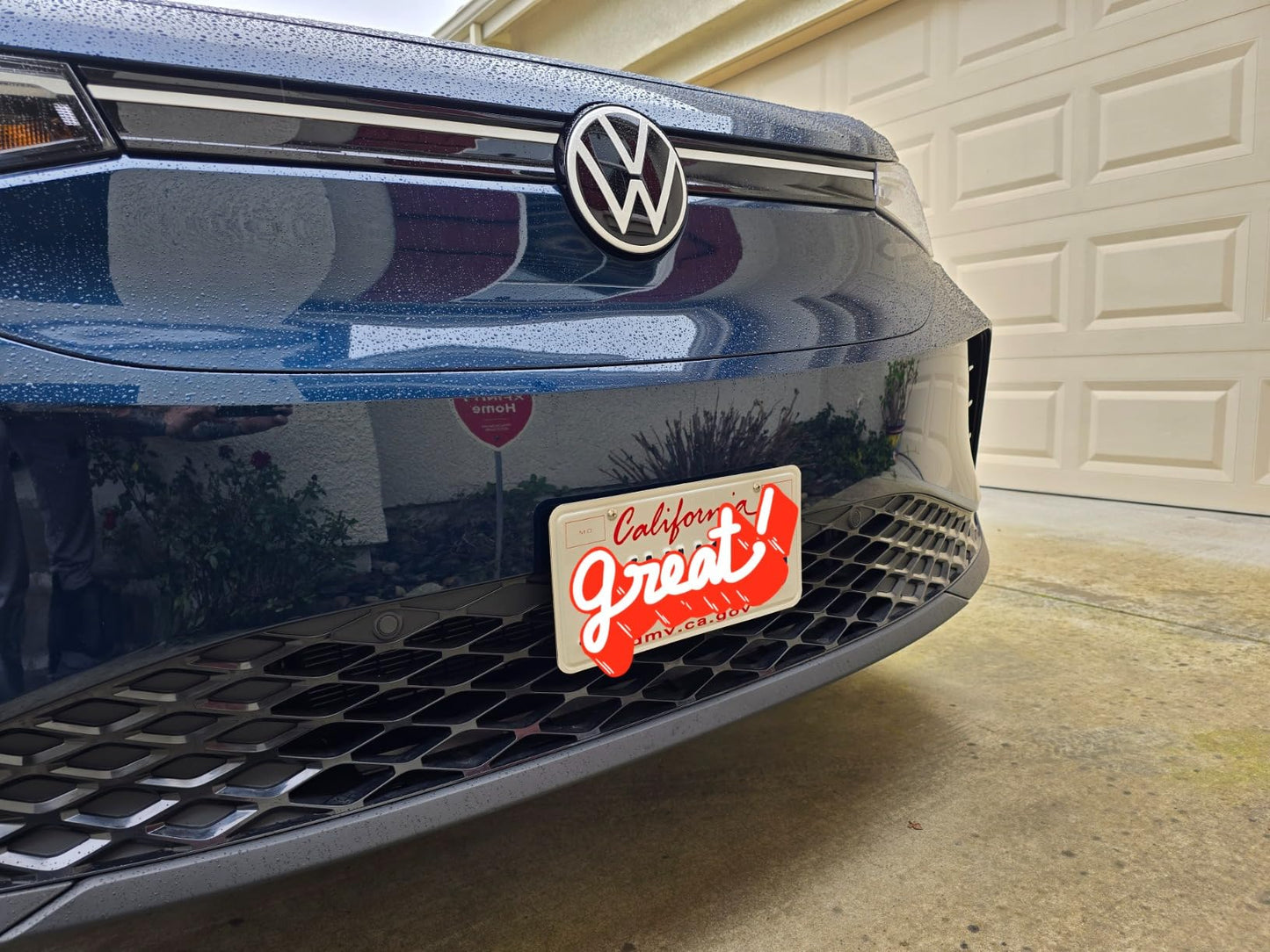 No drilling license plate mounting kits for Volkswagen ID.4. Fits 2025 - 2024 - 2023 - 2022 - 2021 model years - YURIK Accessories