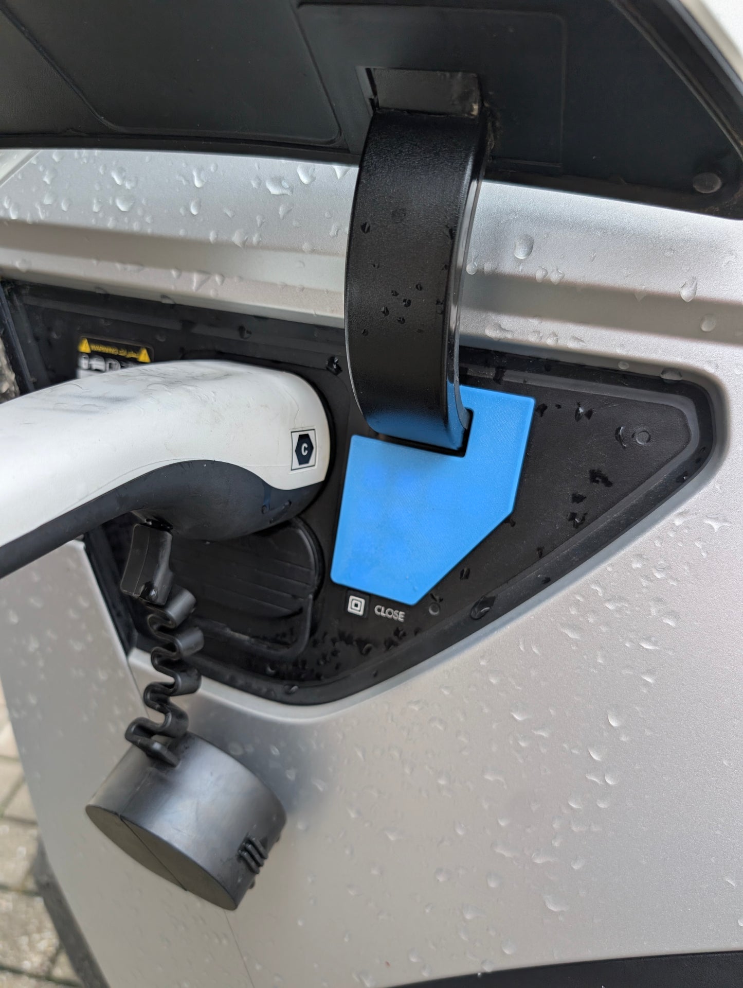 Black out cover for charging port charge status LEDs for Hyundai IONIQ5