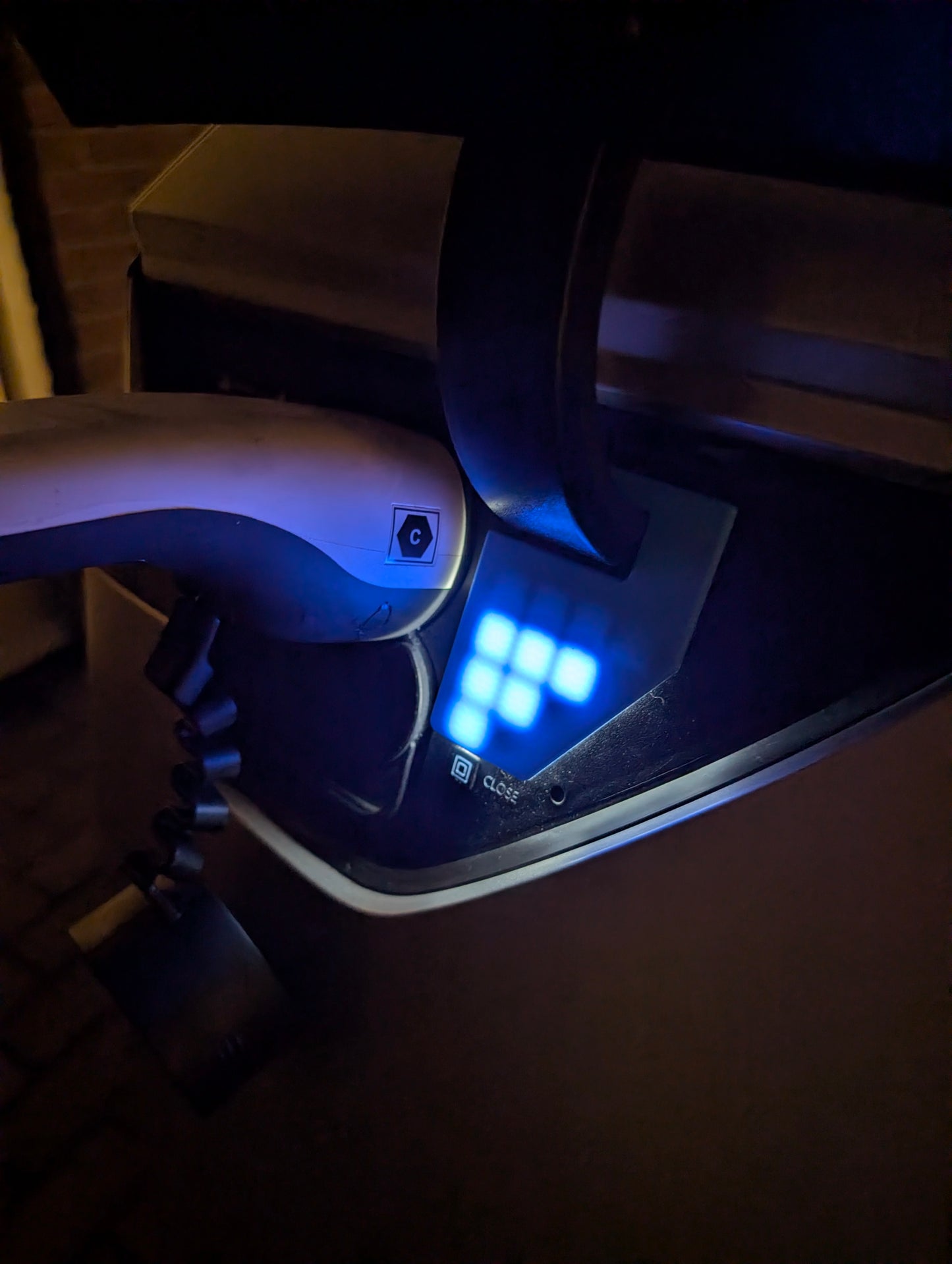 Black out cover for charging port charge status LEDs for Hyundai IONIQ5